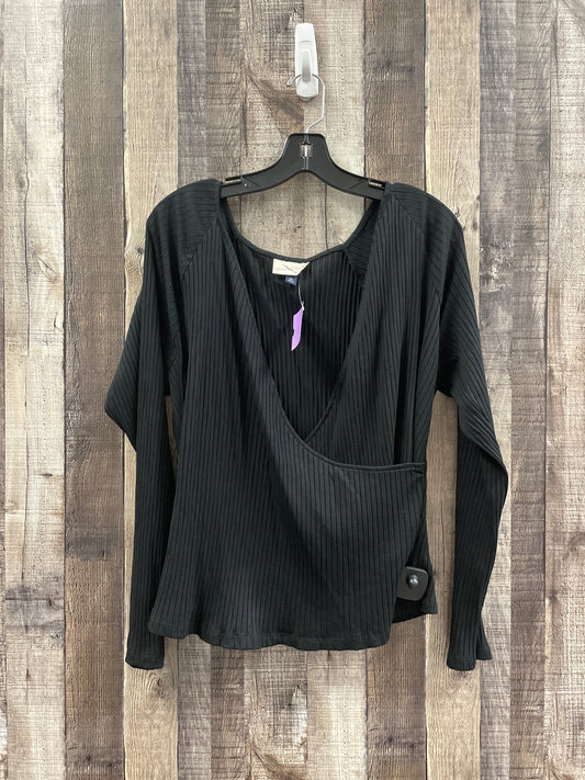 Top Long Sleeve By Universal Thread In Black, Size: 2x