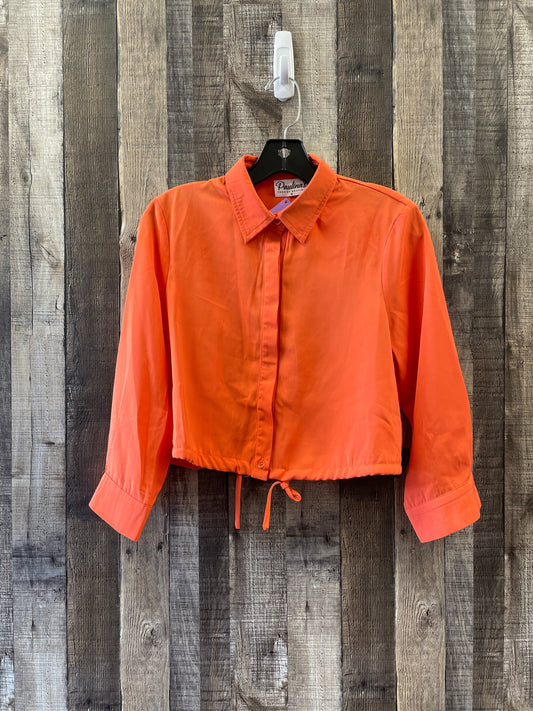 Orange Top Long Sleeve Cme, Size M