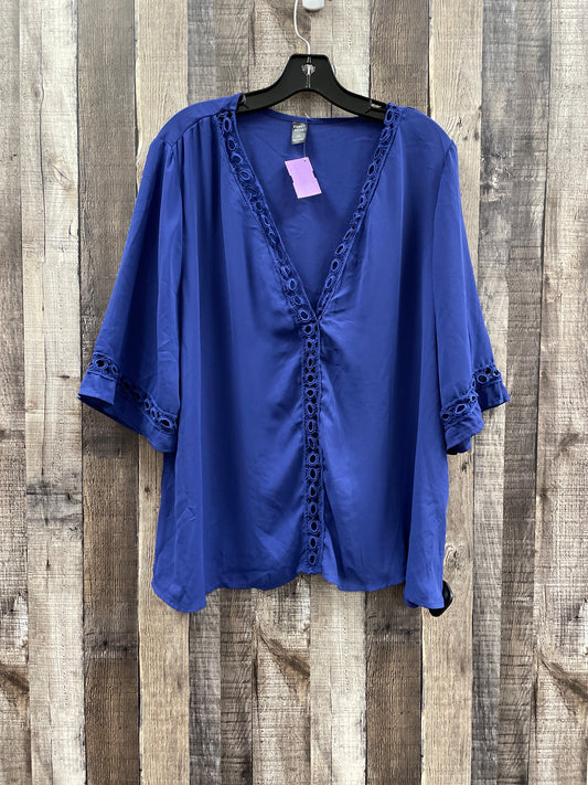 Blouse 3/4 Sleeve By Cmf  Size: 2x