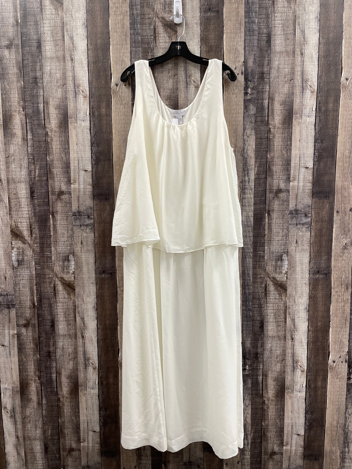 Cream Dress Casual Maxi Soft Surroundings, Size 2x