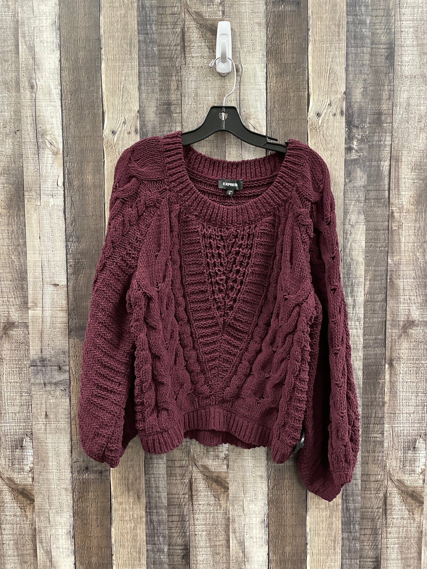 Sweater By Express In Purple, Size: M