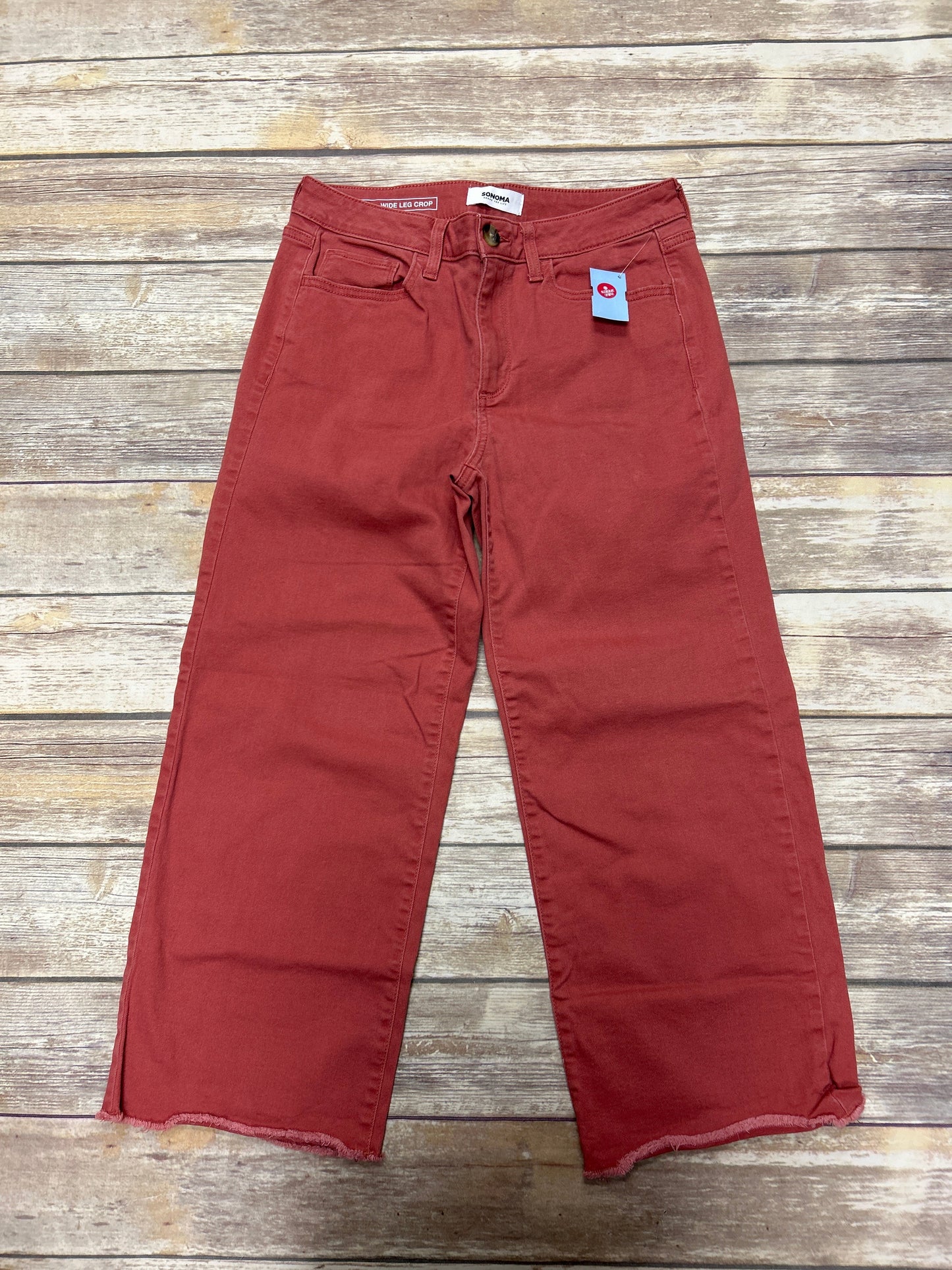 Jeans Cropped By Sonoma In Coral, Size: 8