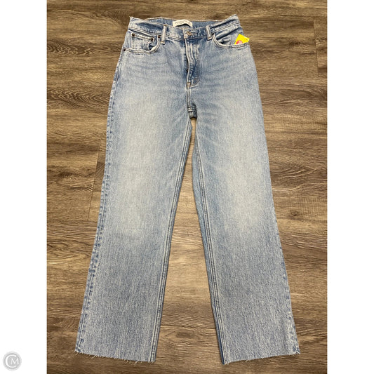 Jeans Straight By Abercrombie And Fitch In Blue Denim, Size: 2