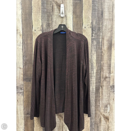 Cardigan By Apt 9 In Maroon, Size: Xl