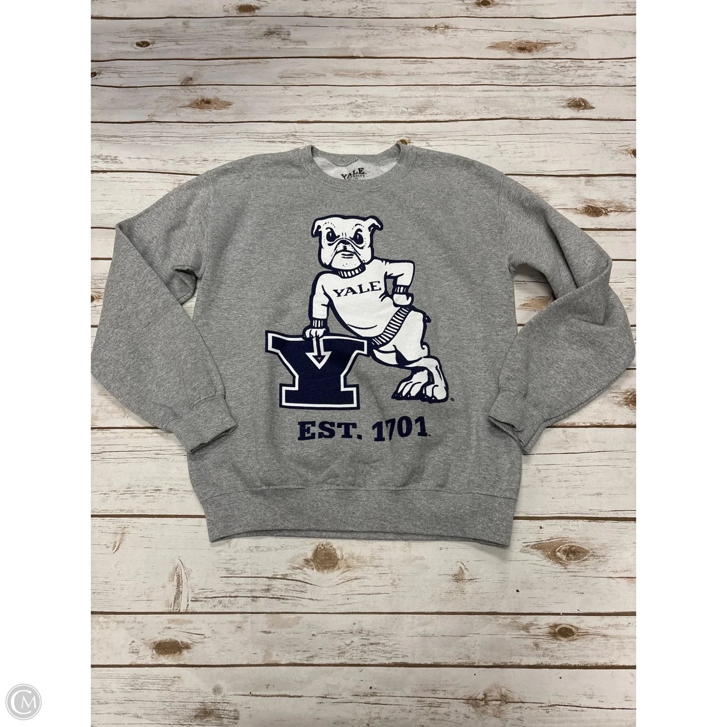 Sweatshirt Crewneck By Cme In Grey, Size: S