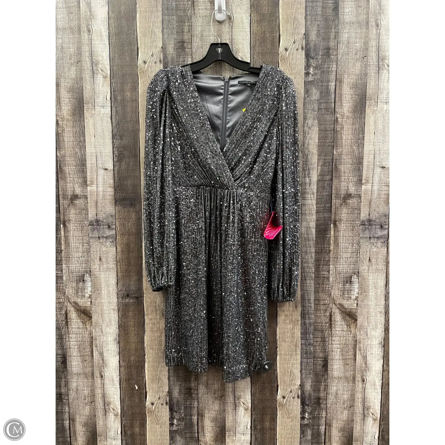 Dress Party Midi By Alex Marie In Silver, Size: 2