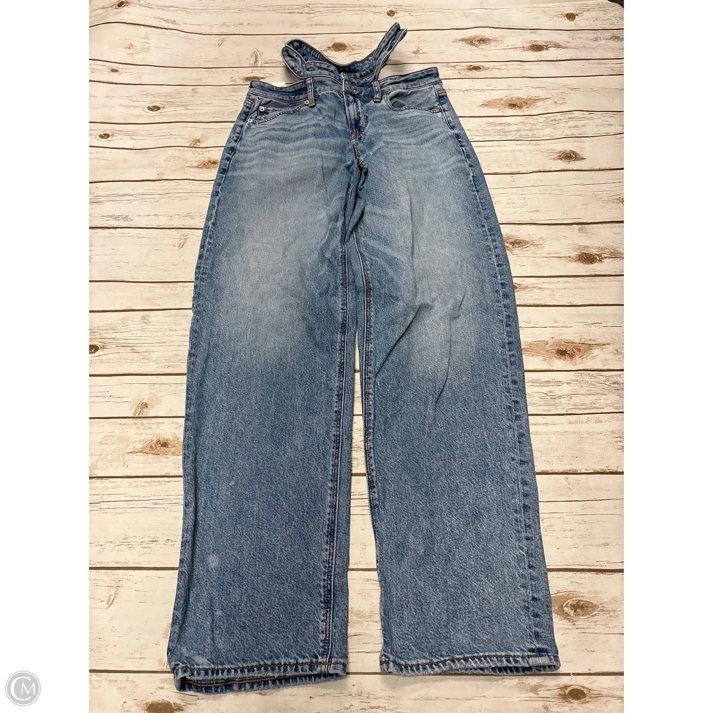 Jeans Skinny By American Eagle In Blue Denim, Size: 8