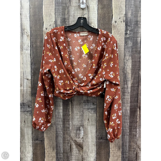 Top Long Sleeve By Altard State In Floral Print, Size: M