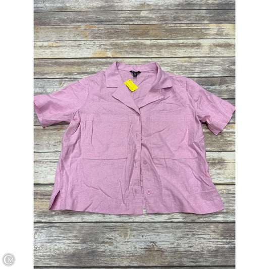 Top Short Sleeve By Buffalo David Bitton In Pink, Size: M