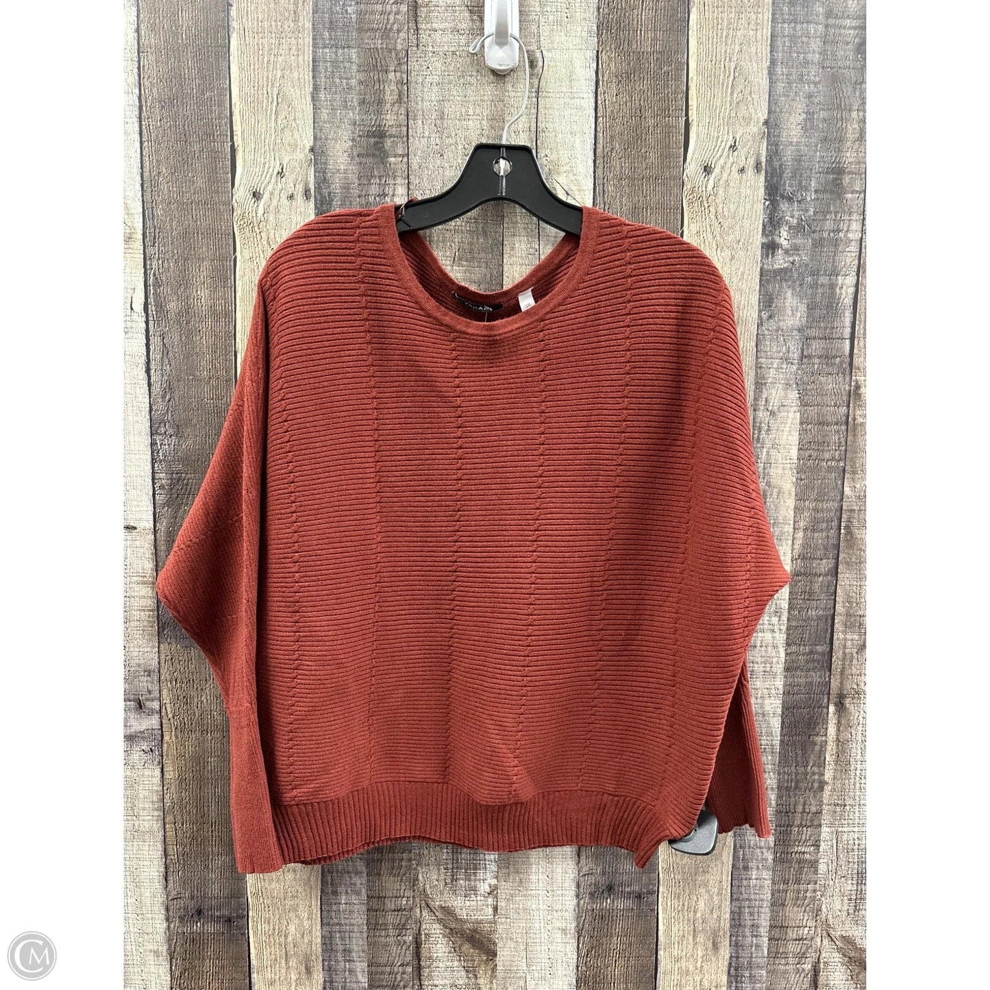 Sweater By Tahari In Bronze, Size: L