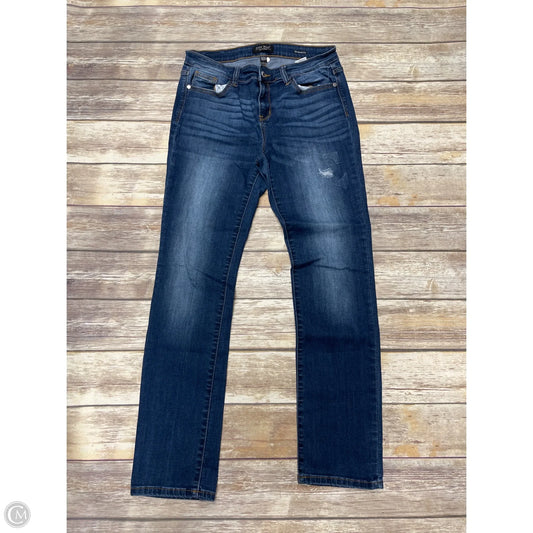Jeans Straight By Judy Blue In Blue Denim, Size: 12