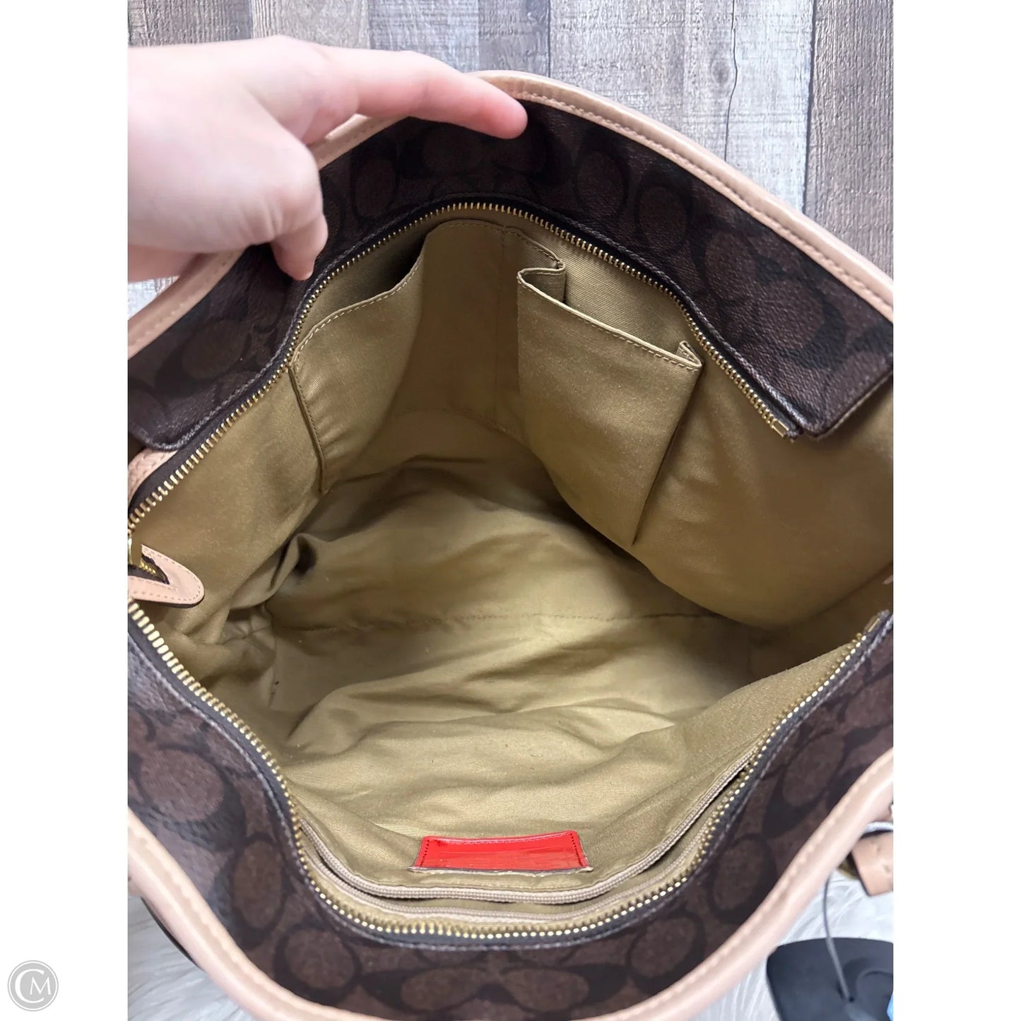 Handbag Designer By Coach, Size: Large