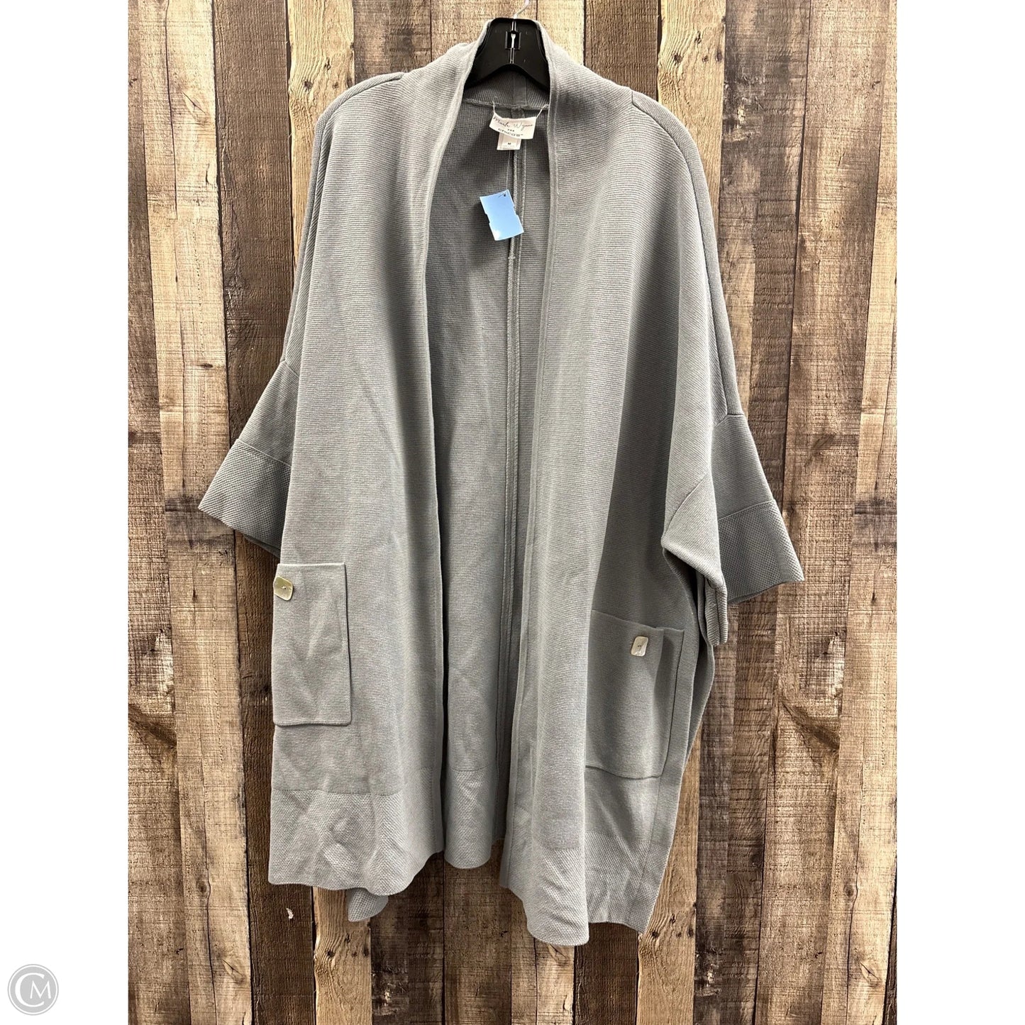 Sweater Cardigan By Chicos In Blue, Size: M