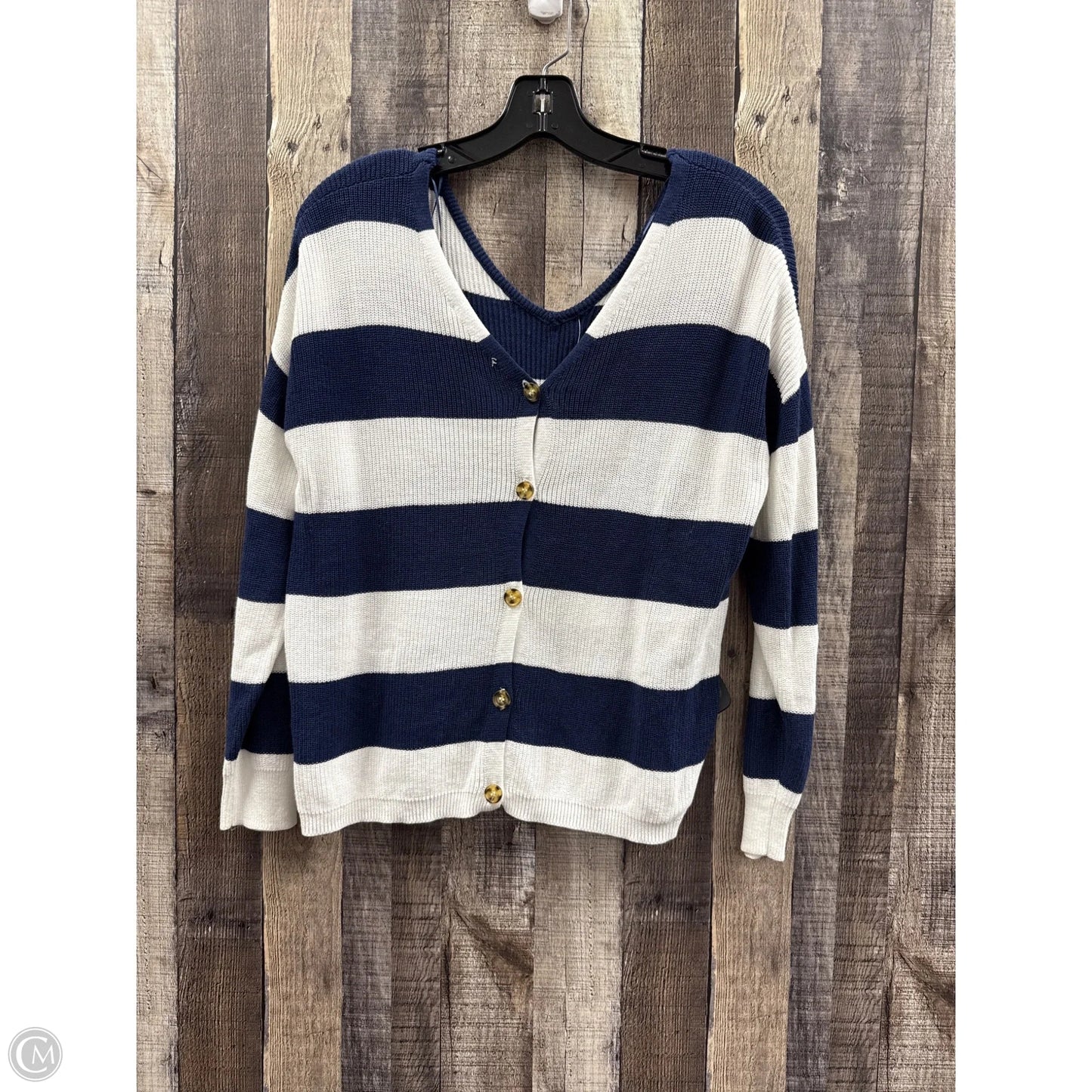 Sweater By Pink Republic In Blue & White, Size: M