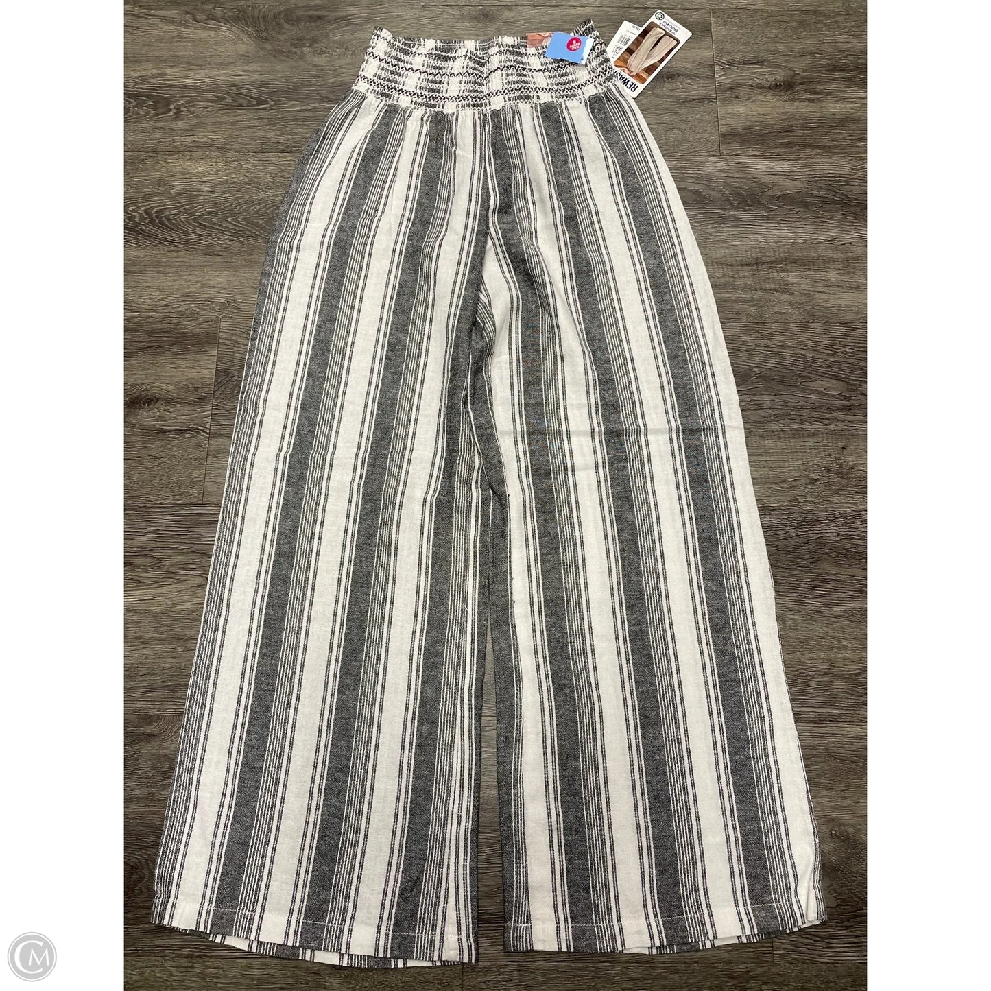 Pants Lounge By Rewash In Grey & White, Size: L