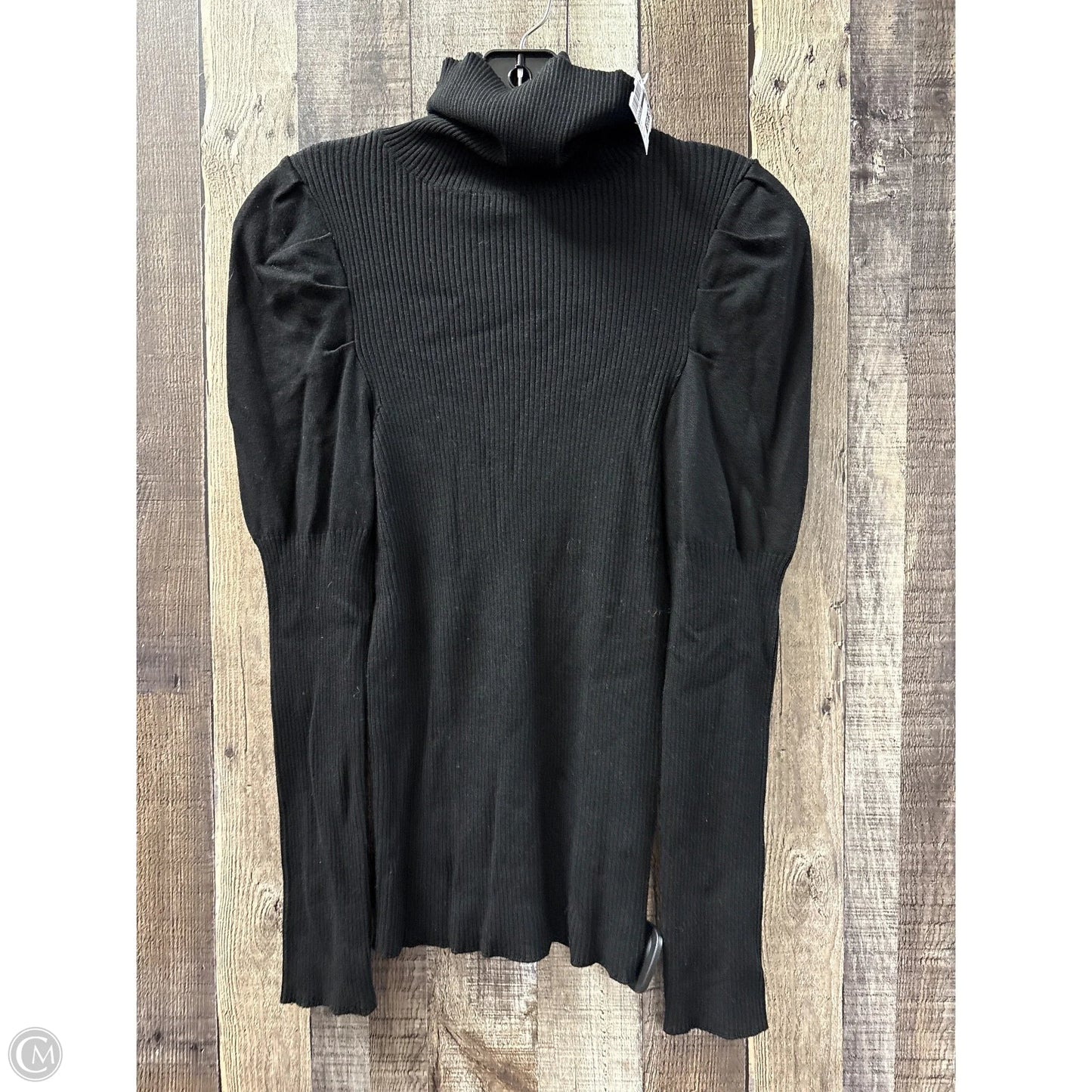 Top Long Sleeve By Anthropologie In Black, Size: S