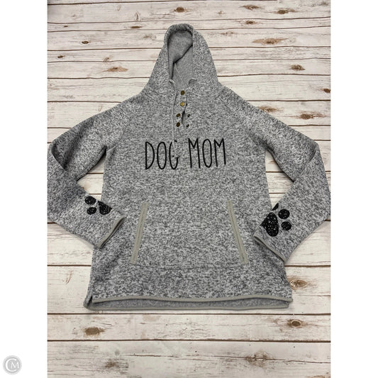 Sweatshirt Hoodie By Cme In Grey, Size: L