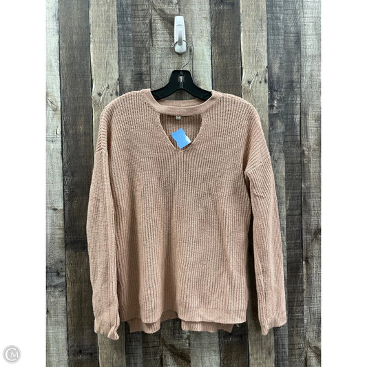 Sweater By Pink Rose In Pink, Size: M