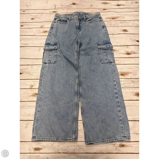 Jeans Wide Leg By Old Navy In Blue Denim, Size: 8