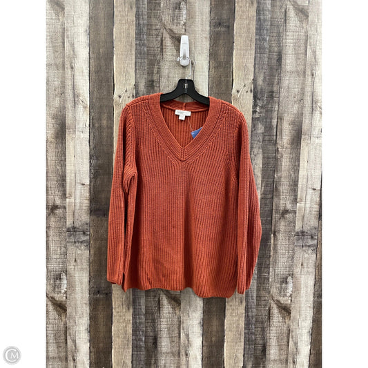 Sweater By Coldwater Creek In Bronze, Size: L