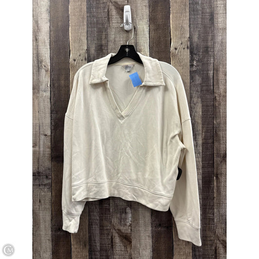Top Long Sleeve By Danskin In Cream, Size: Xl