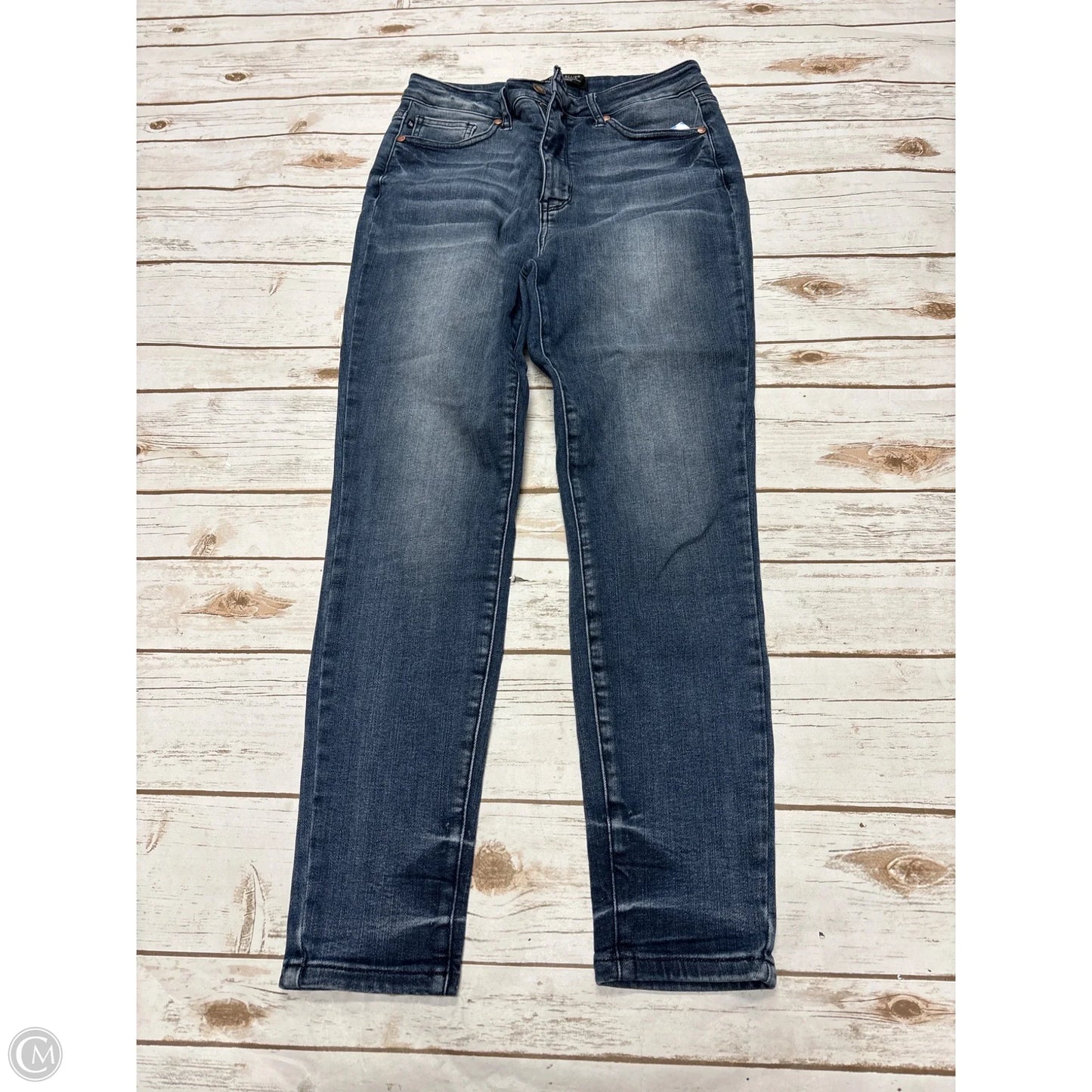 Jeans Skinny By Judy Blue In Blue Denim, Size: 8