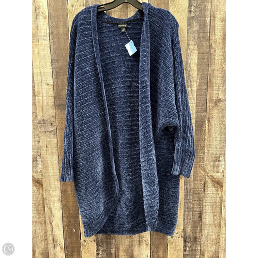 Sweater Cardigan By Torrid In Blue, Size: 2