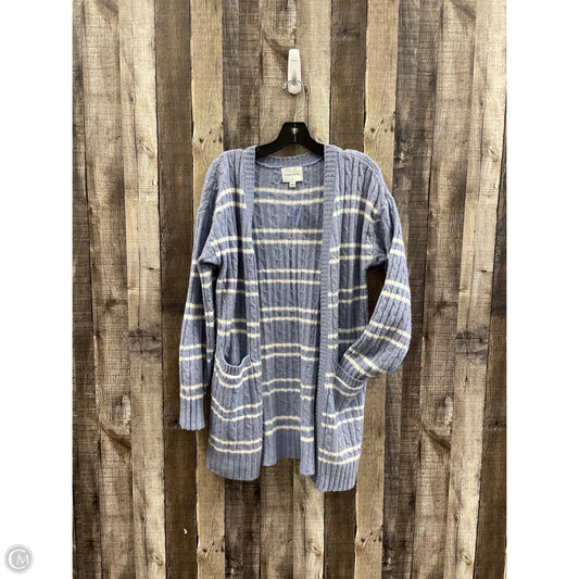 Sweater Cardigan By Pink Rose In Blue, Size: S