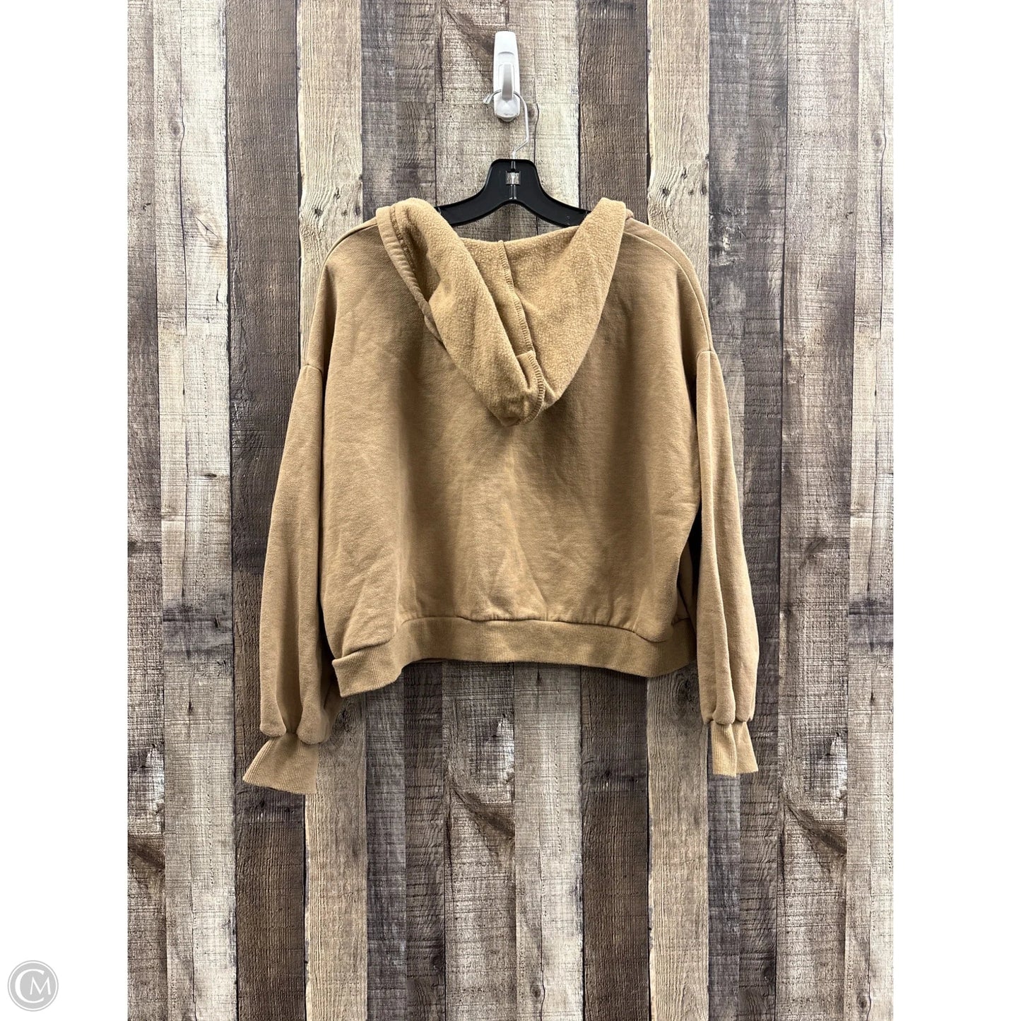 Sweatshirt Hoodie By Risen In Tan, Size: S