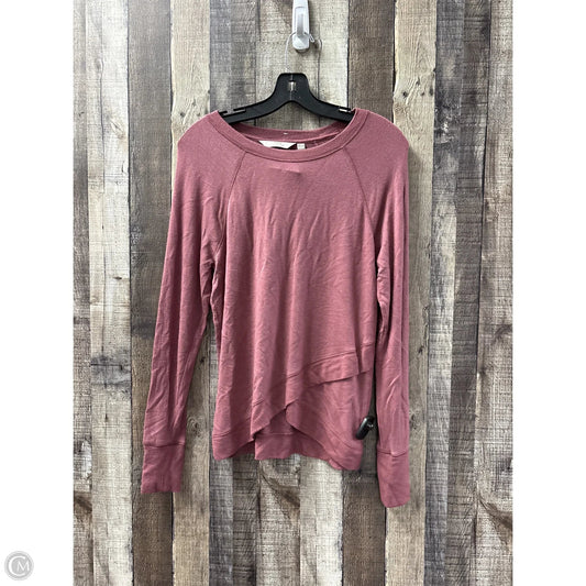 Athletic Top Long Sleeve Collar By Athleta In Mauve, Size: Xs