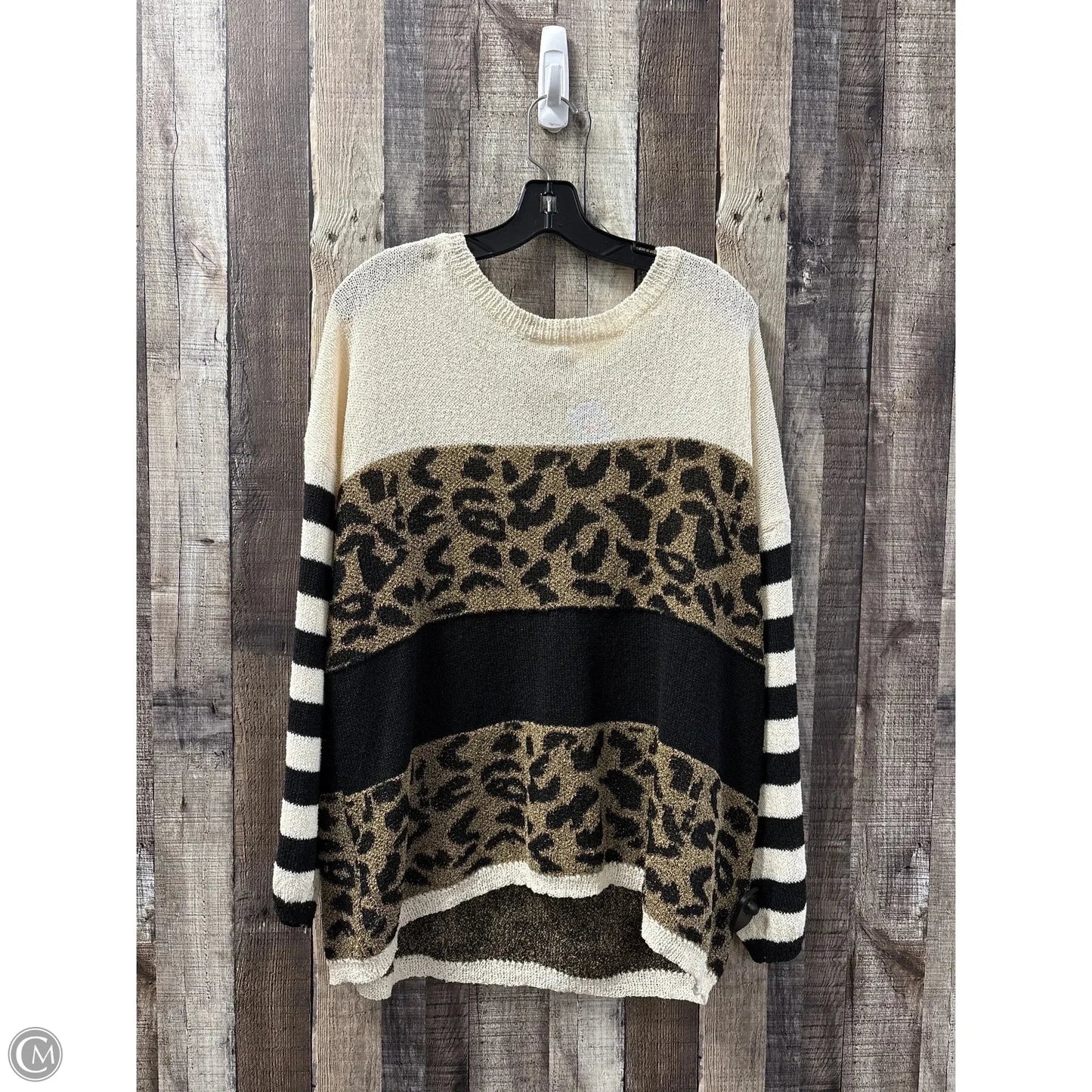 Sweater By Pink Lily In Animal Print, Size: S