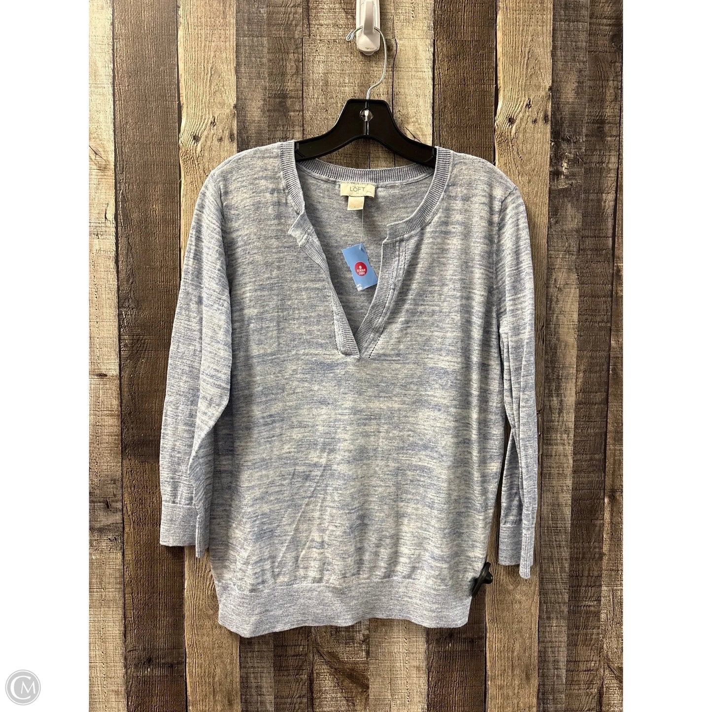 Top Long Sleeve By Loft In Blue, Size: L