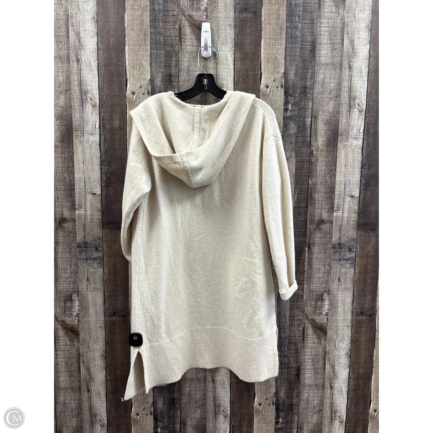 Sweater Cardigan By Loft In Tan, Size: S