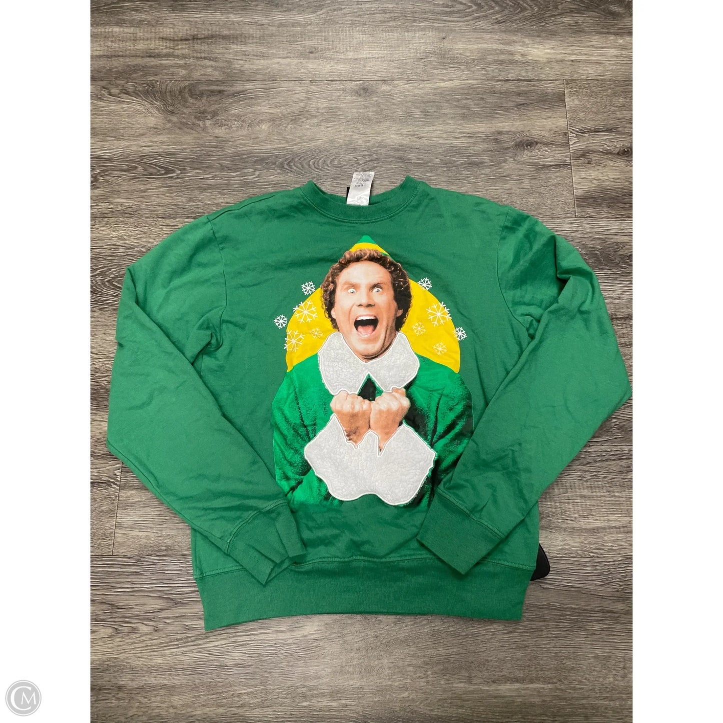 Top Long Sleeve By Cmb In Green, Size: M