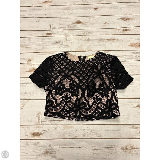 Top Short Sleeve By Cme In Black, Size: S