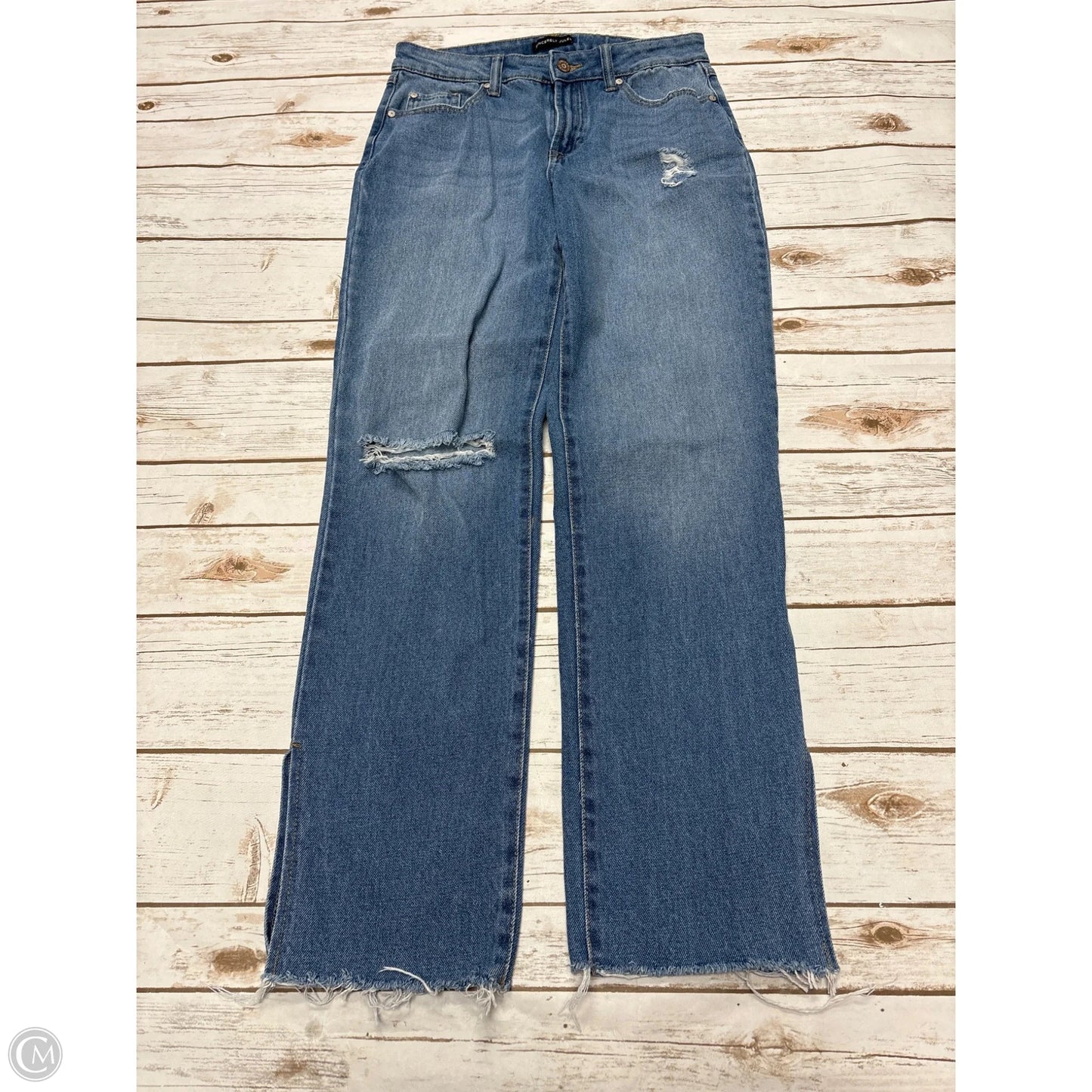 Jeans Straight By Sincerely Jules In Blue Denim, Size: 4