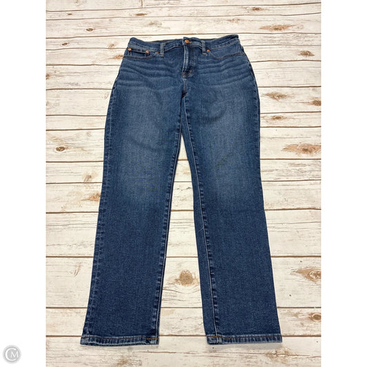 Jeans Straight By Madewell In Blue Denim, Size: 8