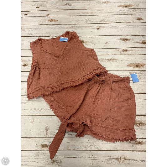 Shorts Set By Loveriche In Peach, Size: L