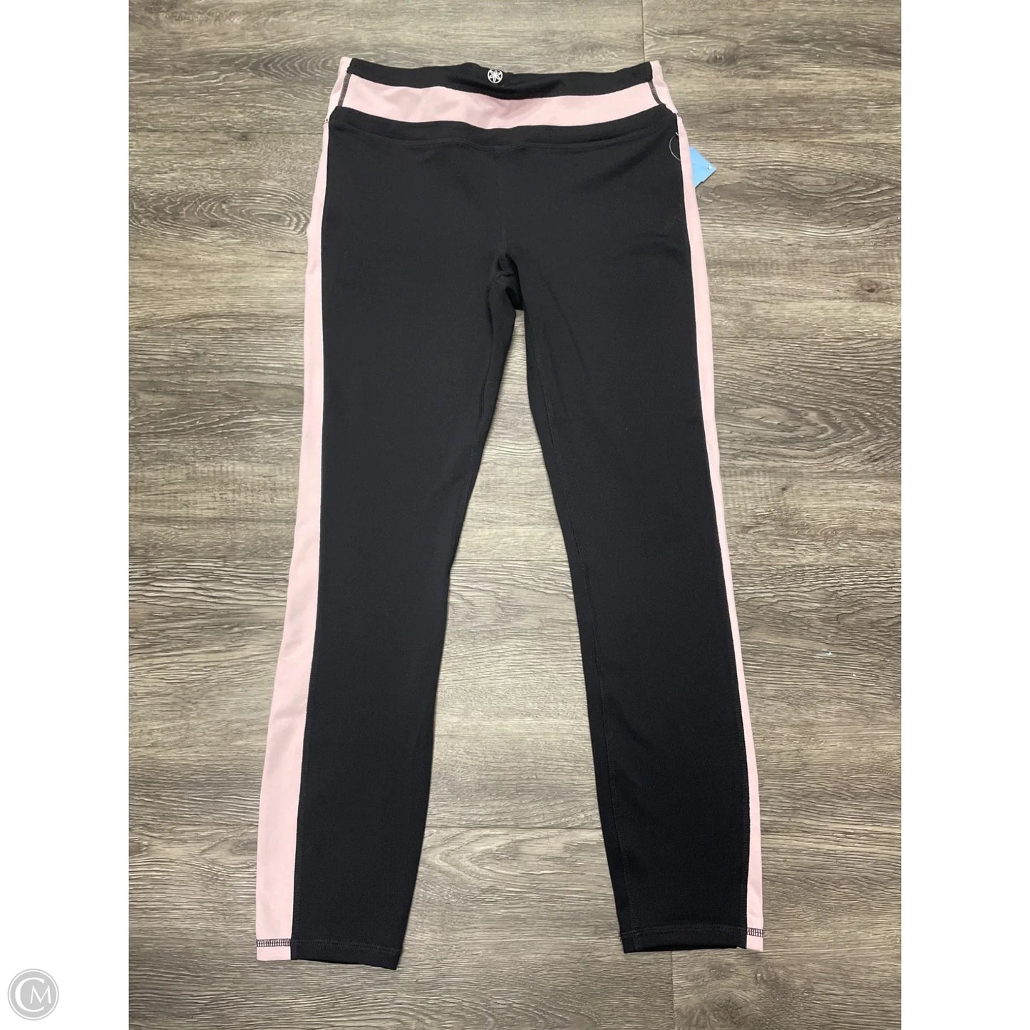 Athletic Leggings By Gaiam In Black & Pink, Size: M