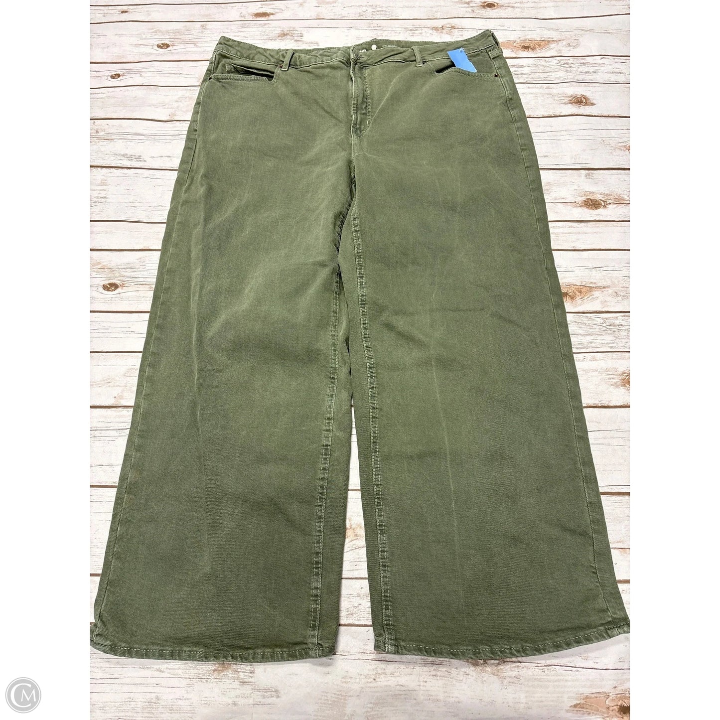 Jeans Straight By Old Navy In Green, Size: 20