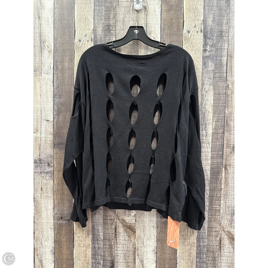 Top Long Sleeve By Shein In Black, Size: L