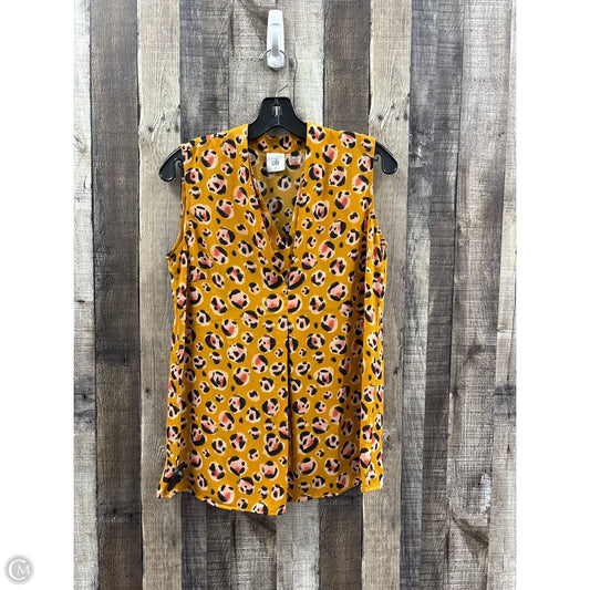 Top Sleeveless By Cabi In Multi-colored, Size: S