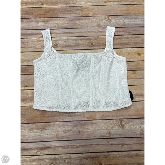 Top Sleeveless By American Eagle In White, Size: Xl