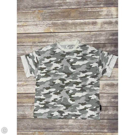 Top Short Sleeve By Aerie In Camouflage Print, Size: S