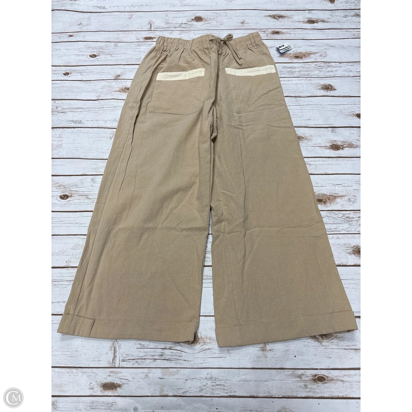 Pants Lounge By Cider In Tan, Size: L