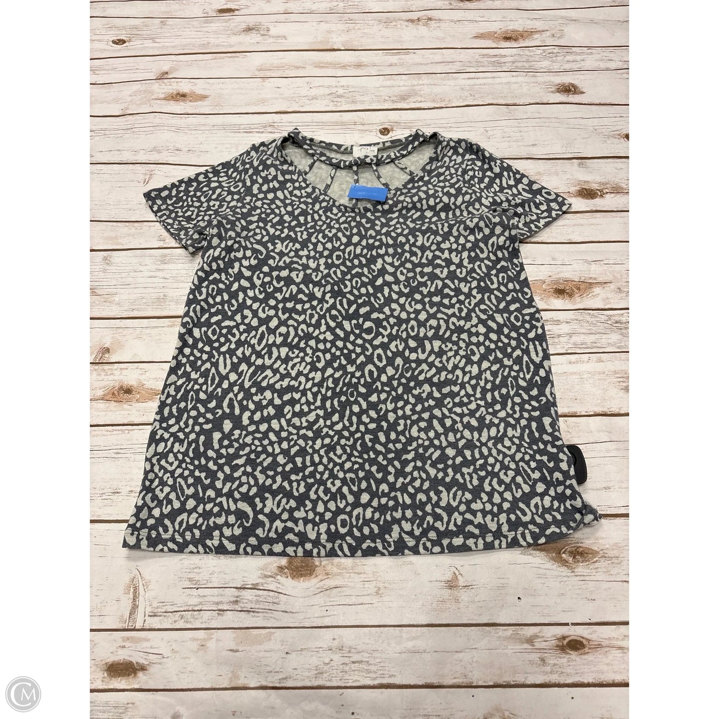 Top Short Sleeve By Cme In Green, Size: L