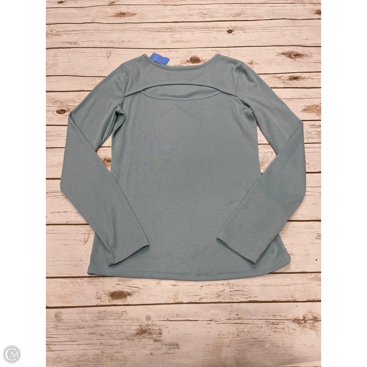 Top Long Sleeve By Shein In Blue, Size: L