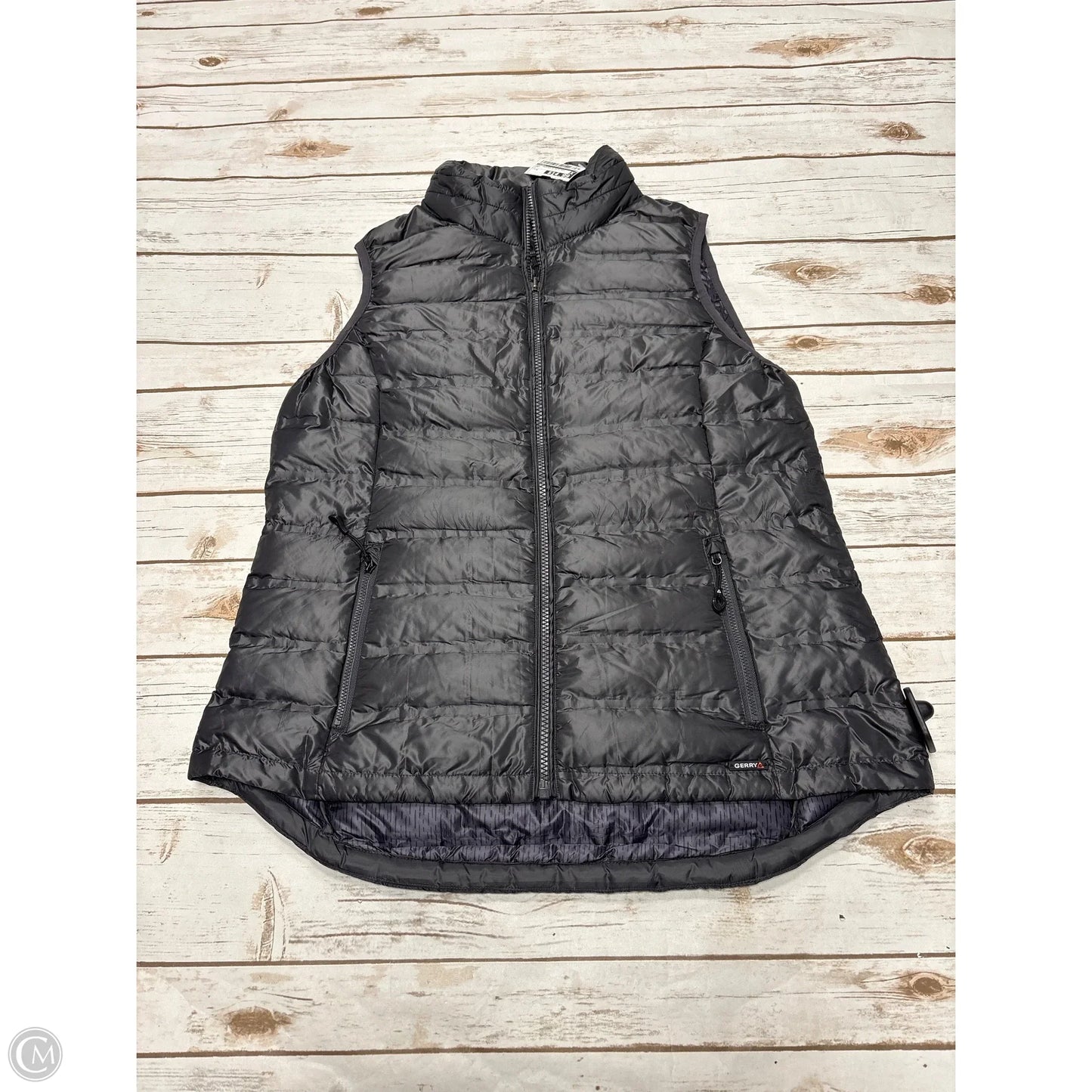 Vest Puffer & Quilted By Gerry In Grey, Size: M