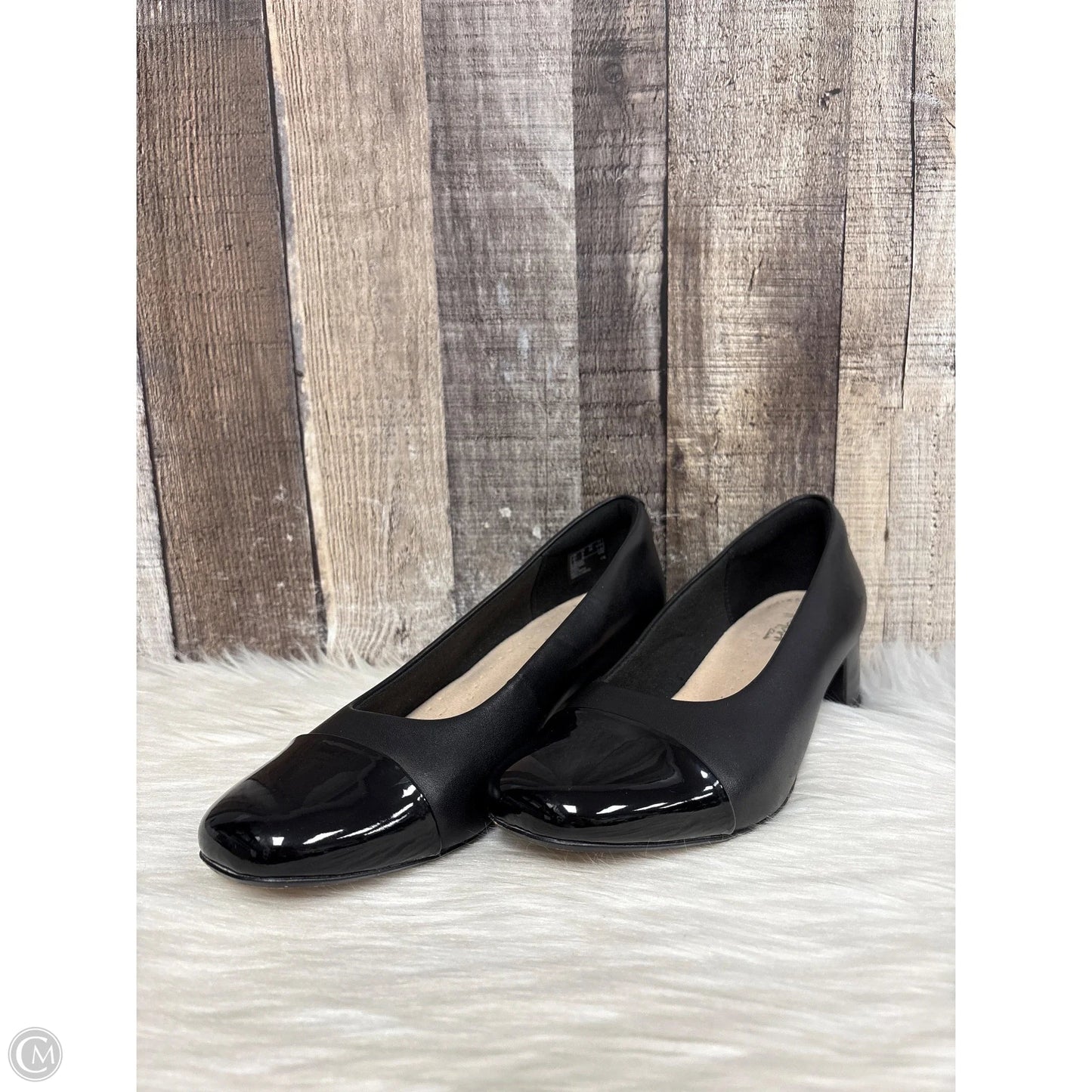 Shoes Heels Block By Clarks In Black, Size: 8