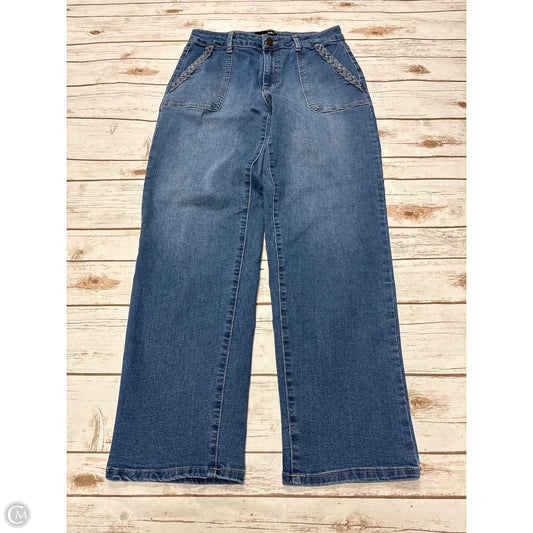 Jeans Straight By D Jeans In Blue Denim, Size: 8